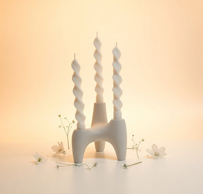 Spiral Candle Nature 3er-Set