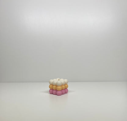 Kerze - Bubble Würfel
