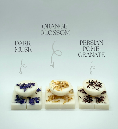 Duftwachs - 3er Pack (Spring Flowers - Blooming Garden - Fruity Scents)