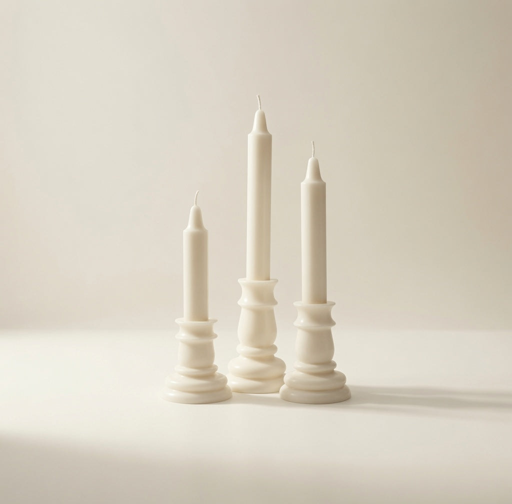 Spire Candle Nature 3er-Set