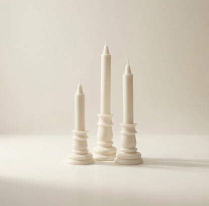 Spire Candle Nature 3er-Set